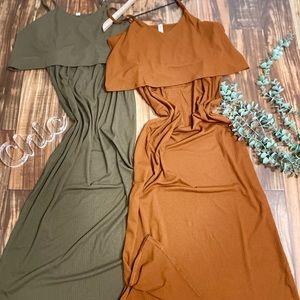 Ribbed Maxi Tier Dress